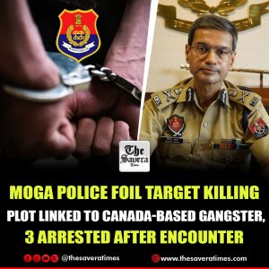 Moga Police foil target killing plot linked to Canada-based gangster, 3 arrested after encounter