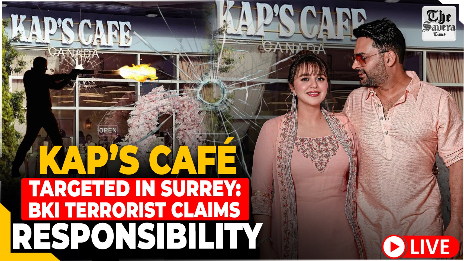 Kapil Sharma’s newly opened cafe attacked by Khalistani terrorist