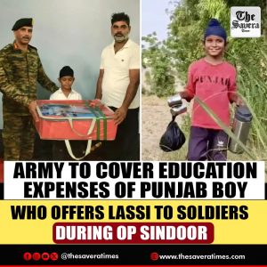 Army to cover education expenses of Punjab boy who offers Lassi to soldiers during Op Sindoor