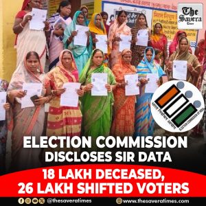 Election Commission discloses SIR data: 18 lakh deceased, 26 lakh shifted voters