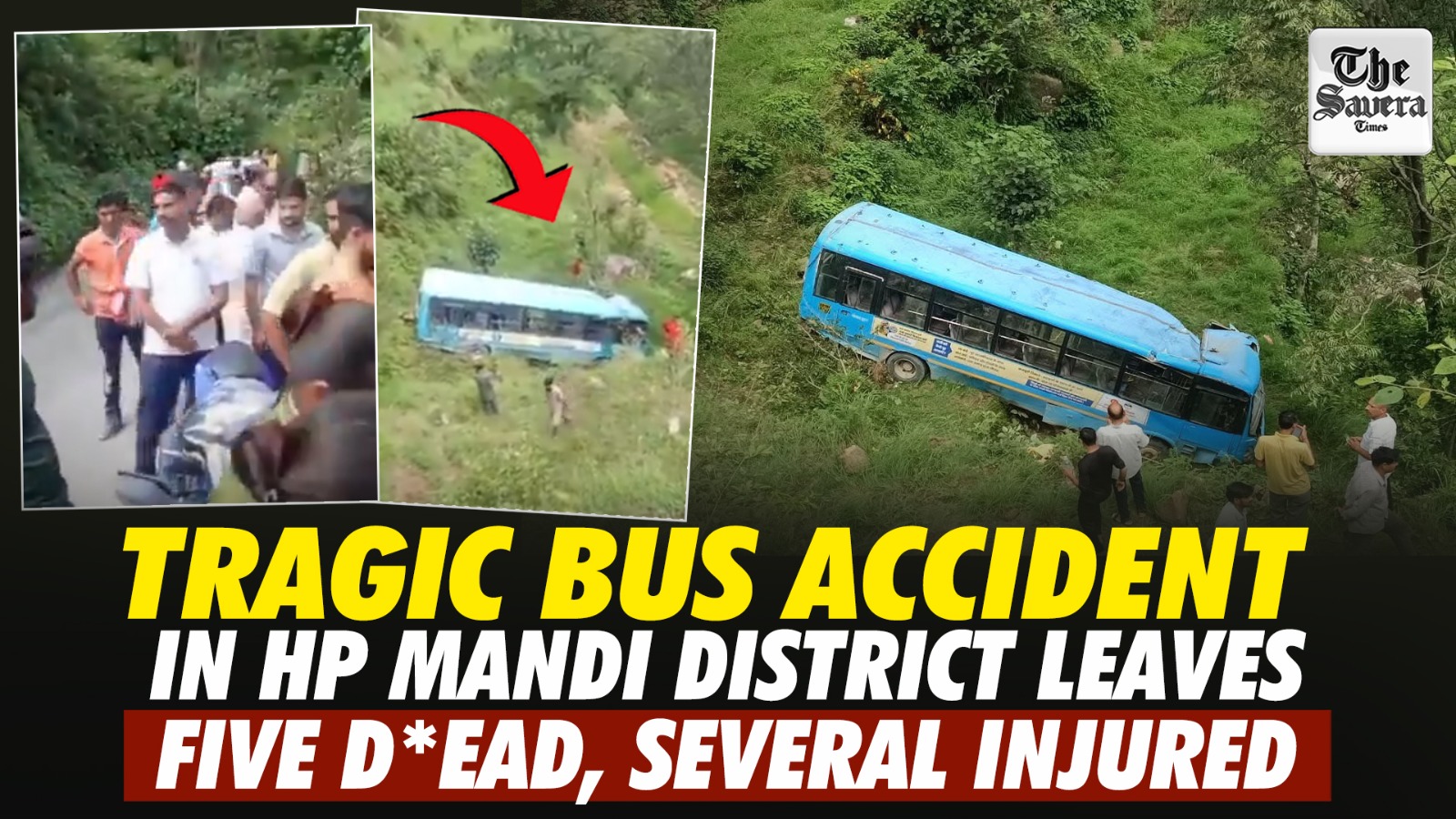 Tragic Bus accident in Himachal Pradesh’s Mandi District Leaves 7 dead, several injured