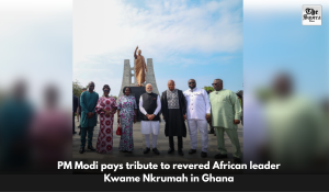 PM Modi pays tribute to revered African leader Kwame Nkrumah in Ghana