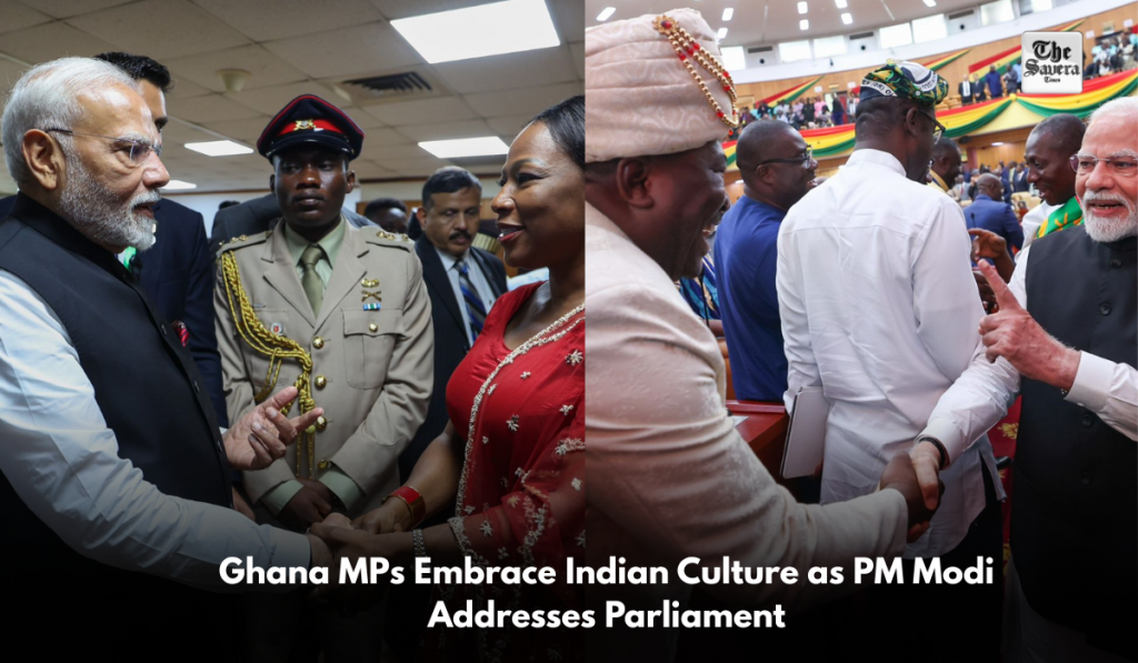 Ghana MPs Embrace Indian Culture as PM Modi Addresses Parliament