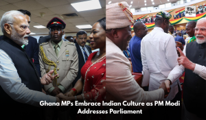 Ghana MPs Embrace Indian Culture as PM Modi Addresses Parliament