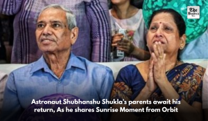 Astronaut Shubhanshu Shukla’s parents await his return, As he shares Sunrise Moment from Orbit