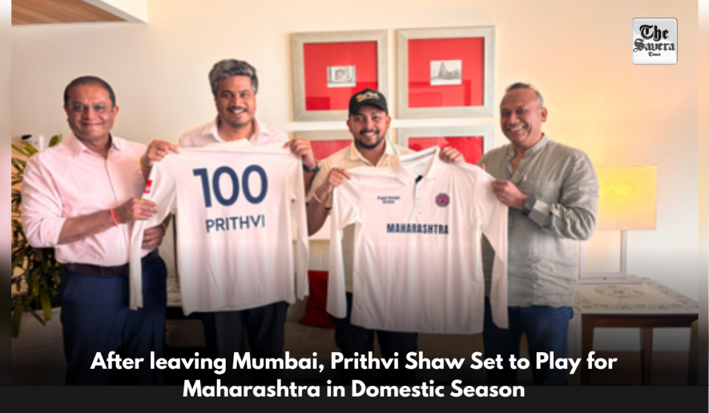 After leaving Mumbai, Prithvi Shaw Set to Play for Maharashtra in Domestic Season