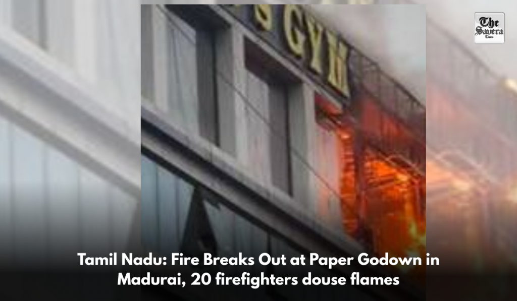 Tamil Nadu: Fire Breaks Out at Paper Godown in Madurai, 20 firefighters douse flames