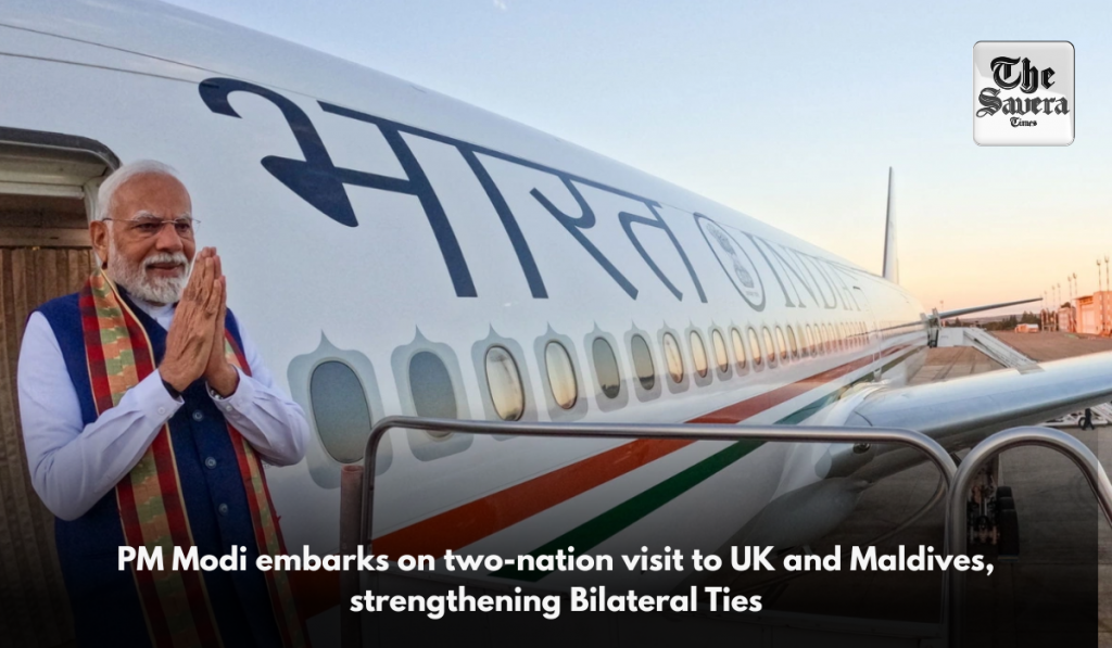 PM Modi embarks on two-nation visit to UK and Maldives, strengthening Bilateral Ties