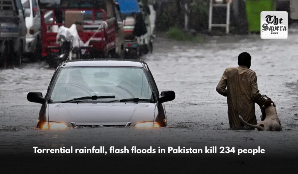 Torrential rainfall, flash floods in Pakistan kill 234 people
