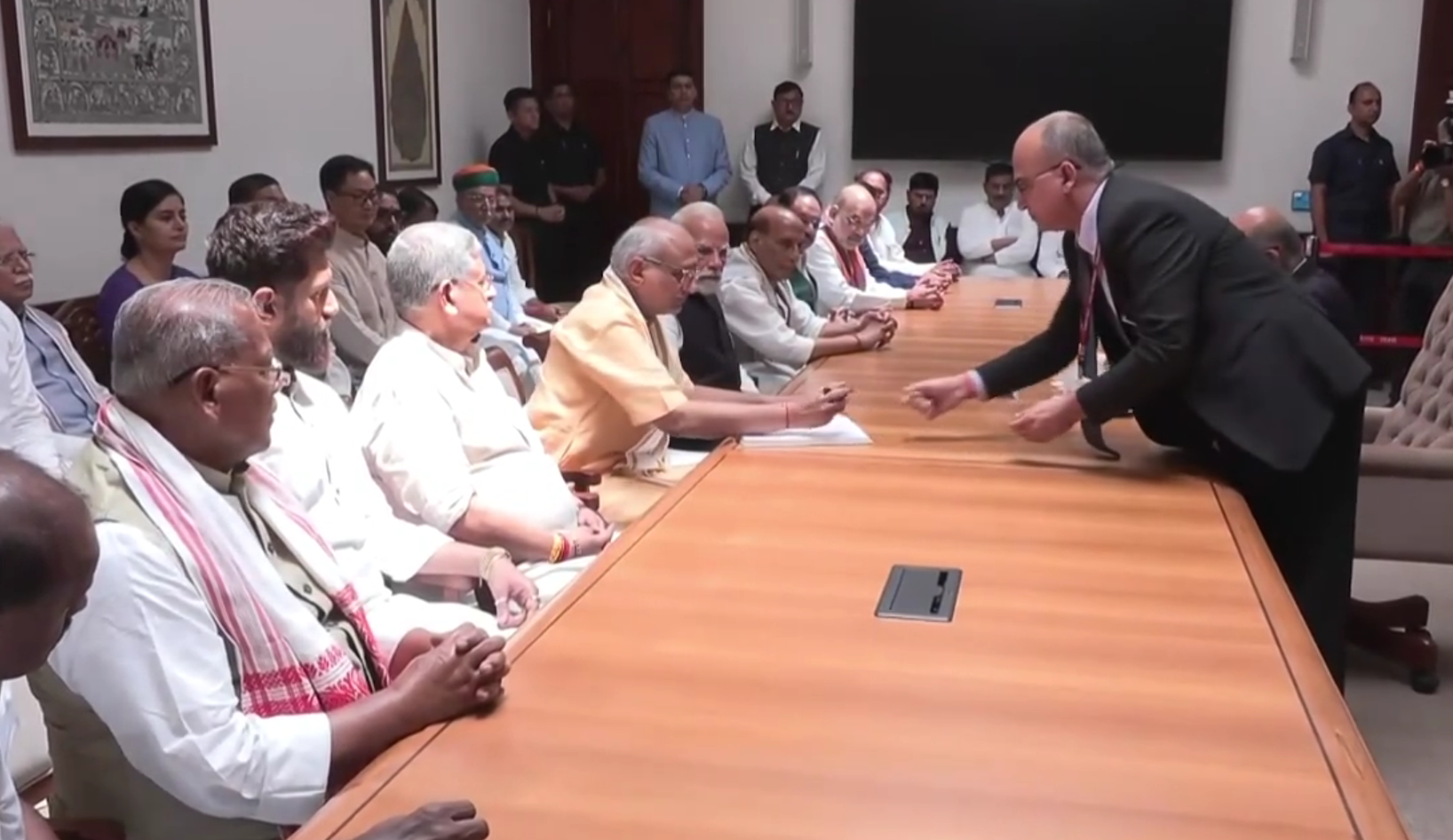 Vice Presidential election 2025: NDA candidate CP Radhakrishnan files nomination; PM Modi, Amit Shah, Rajnath Singh present