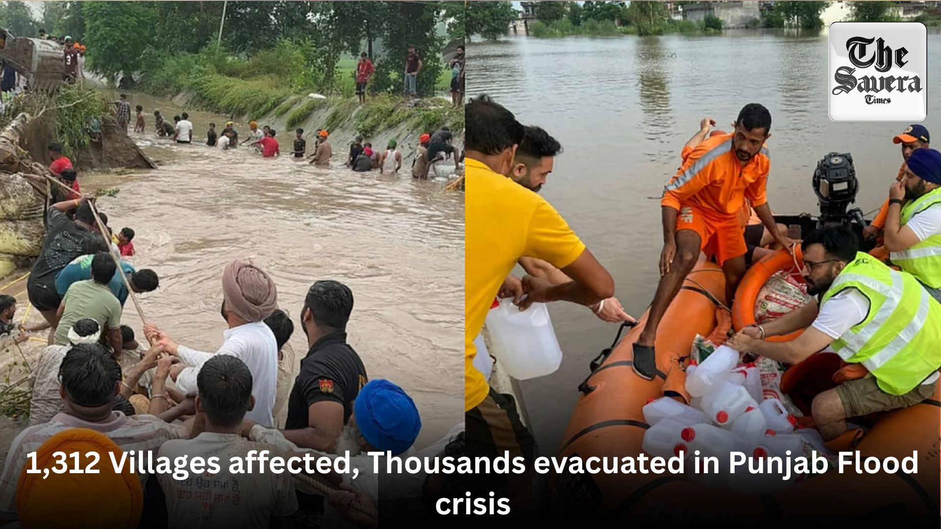 1,312 Villages affected, Thousands evacuated in Punjab Flood crisis