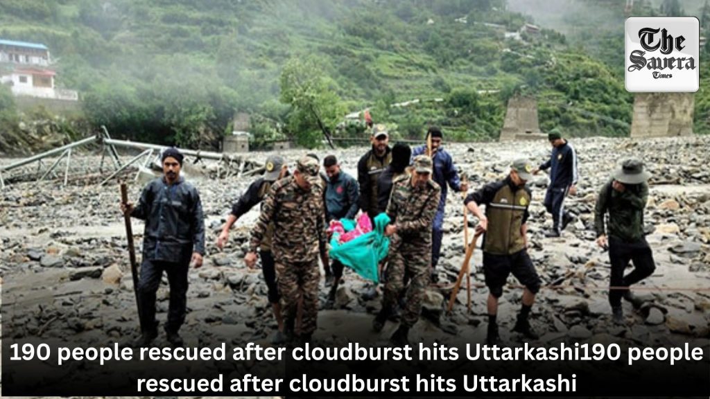 cloudburst hits Uttarkashi