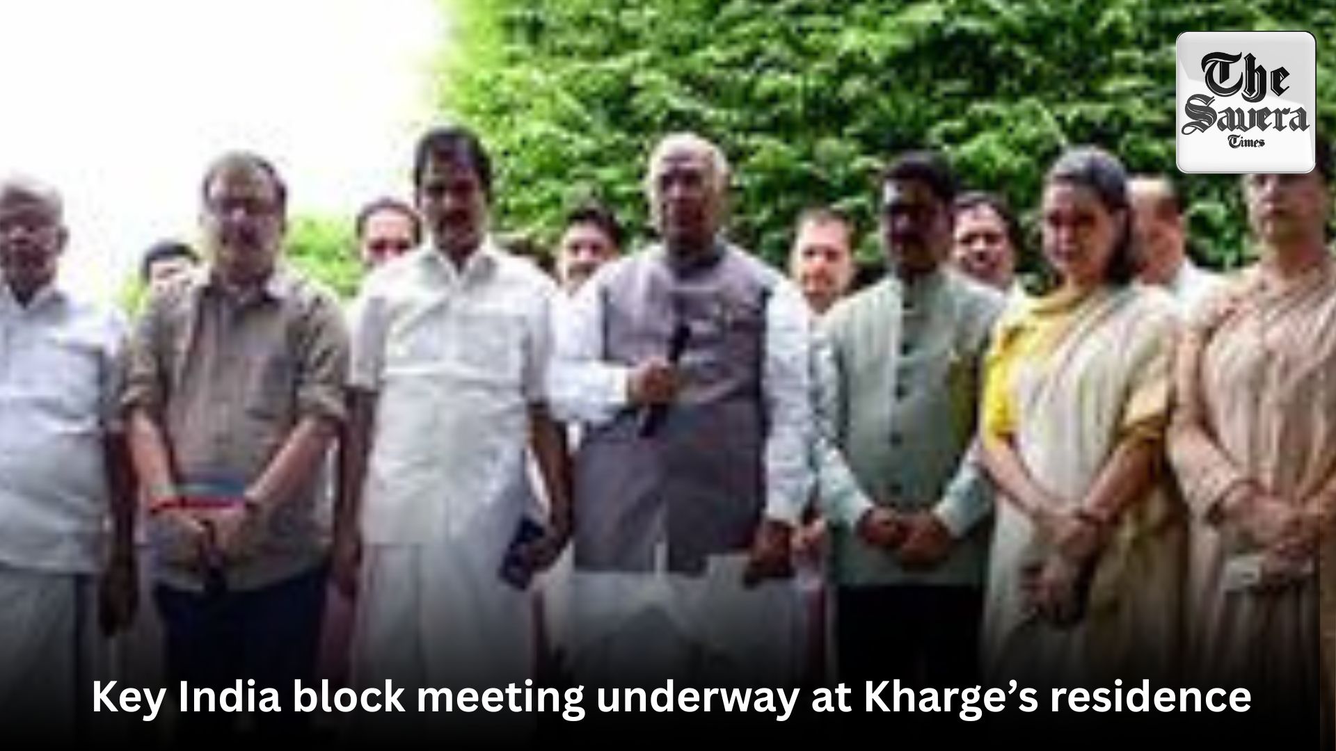 Key India block meeting underway at Kharge’s residence