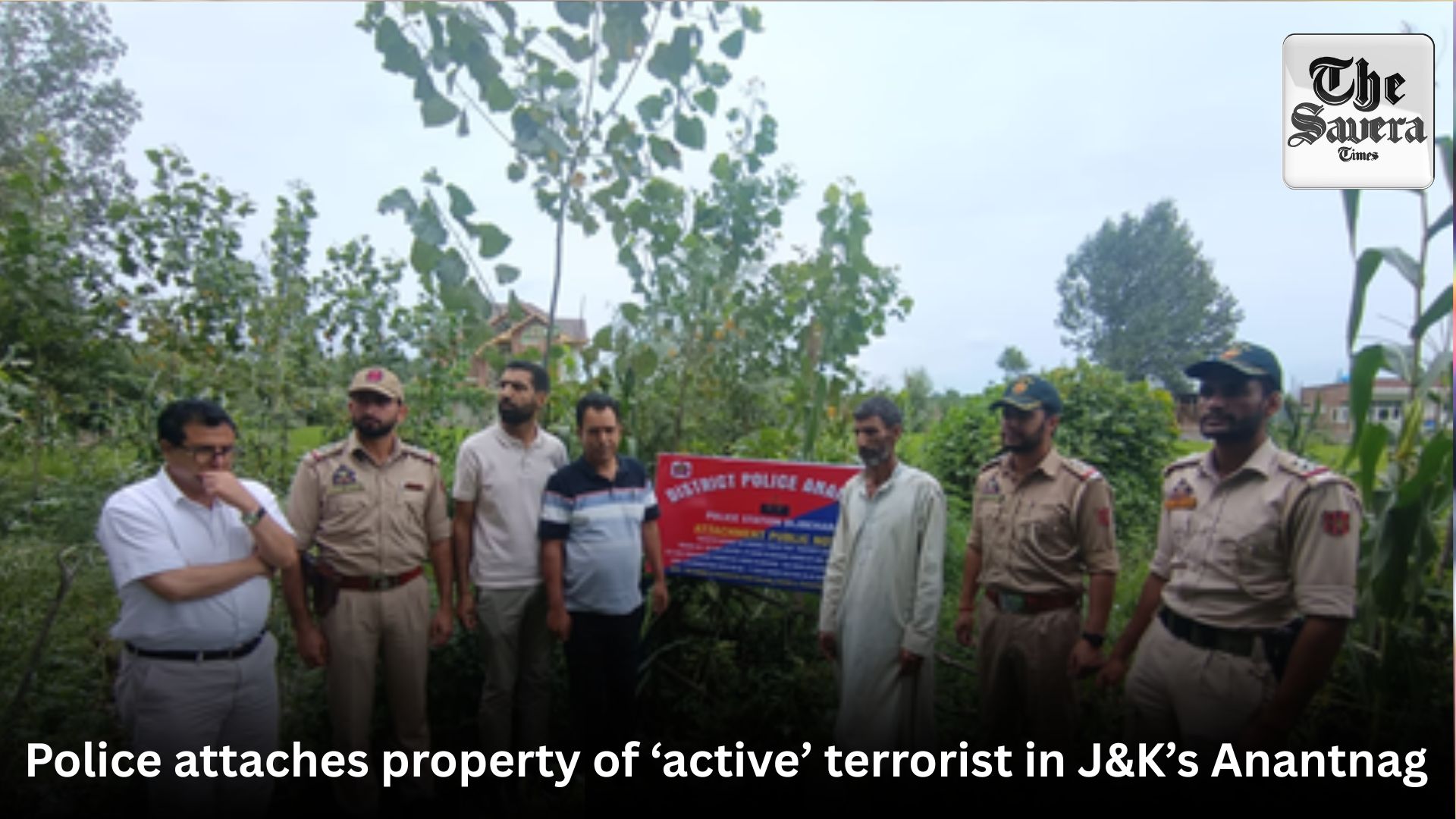Police attaches property of ‘active’ terrorist in J&K’s Anantnag 