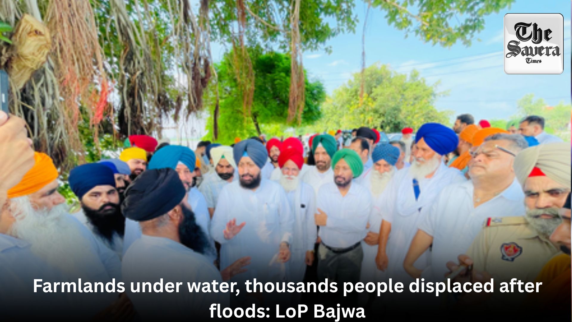 Farmlands under water, thousands people displaced after floods: LoP Bajwa