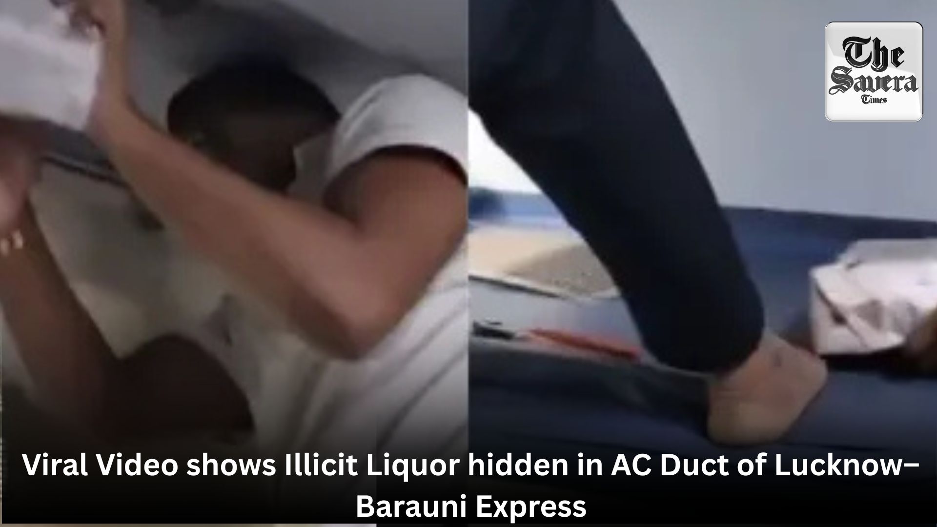 Viral Video shows Illicit Liquor hidden in AC Duct of Lucknow–Barauni Express; Railways responds