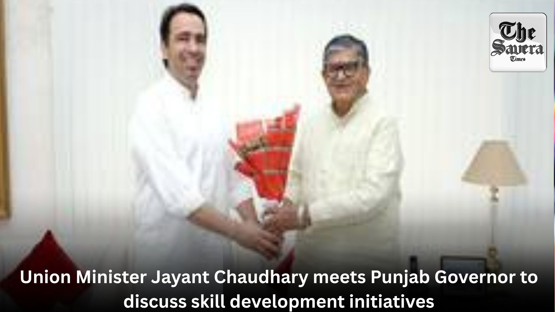 Union Minister Jayant Chaudhary meets Punjab Governor to discuss skill development initiatives