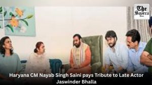 Haryana CM Nayab Singh Saini pays Tribute to Late Actor Jaswinder Bhalla
