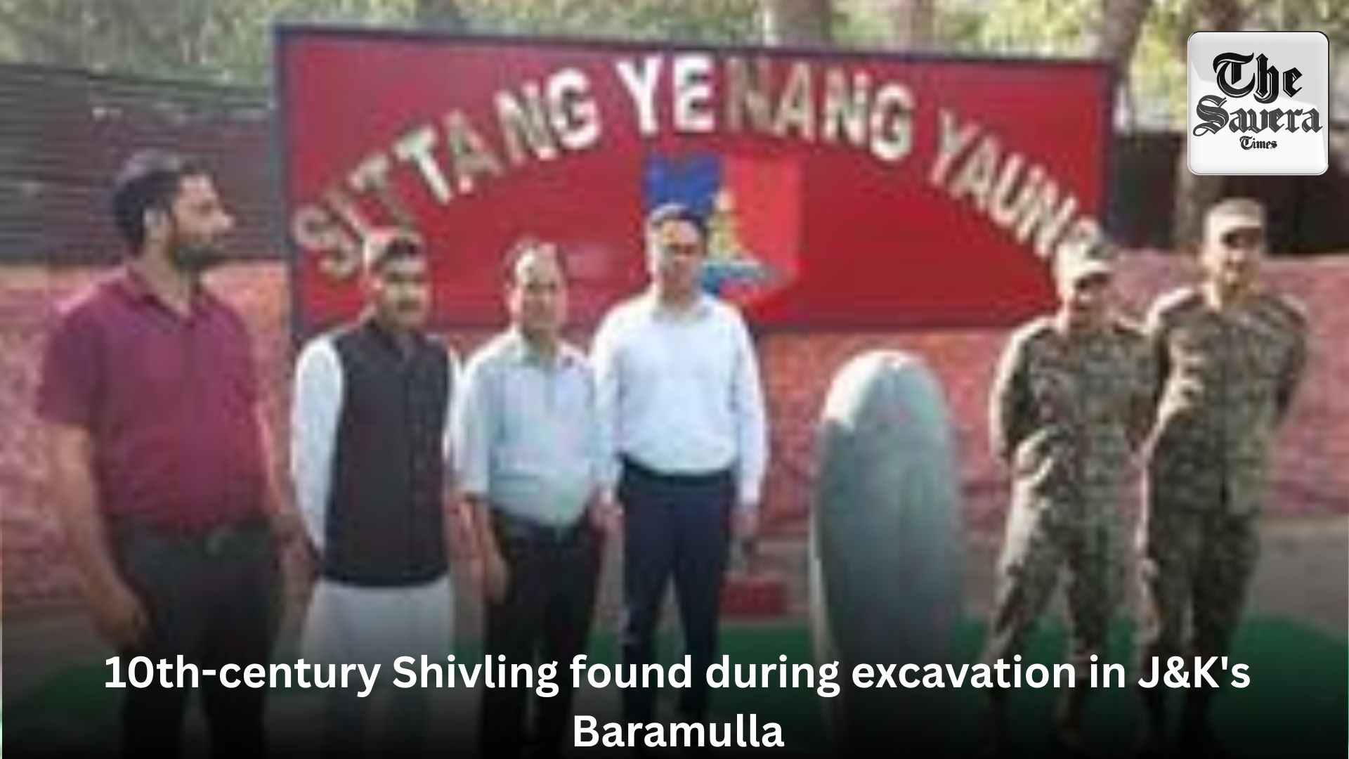 10th-century Shivling found during excavation in J&K’s Baramulla