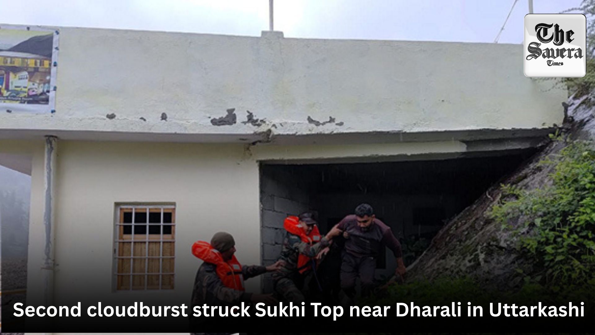 Second cloudburst struck Sukhi Top near Dharali in Uttarkashi