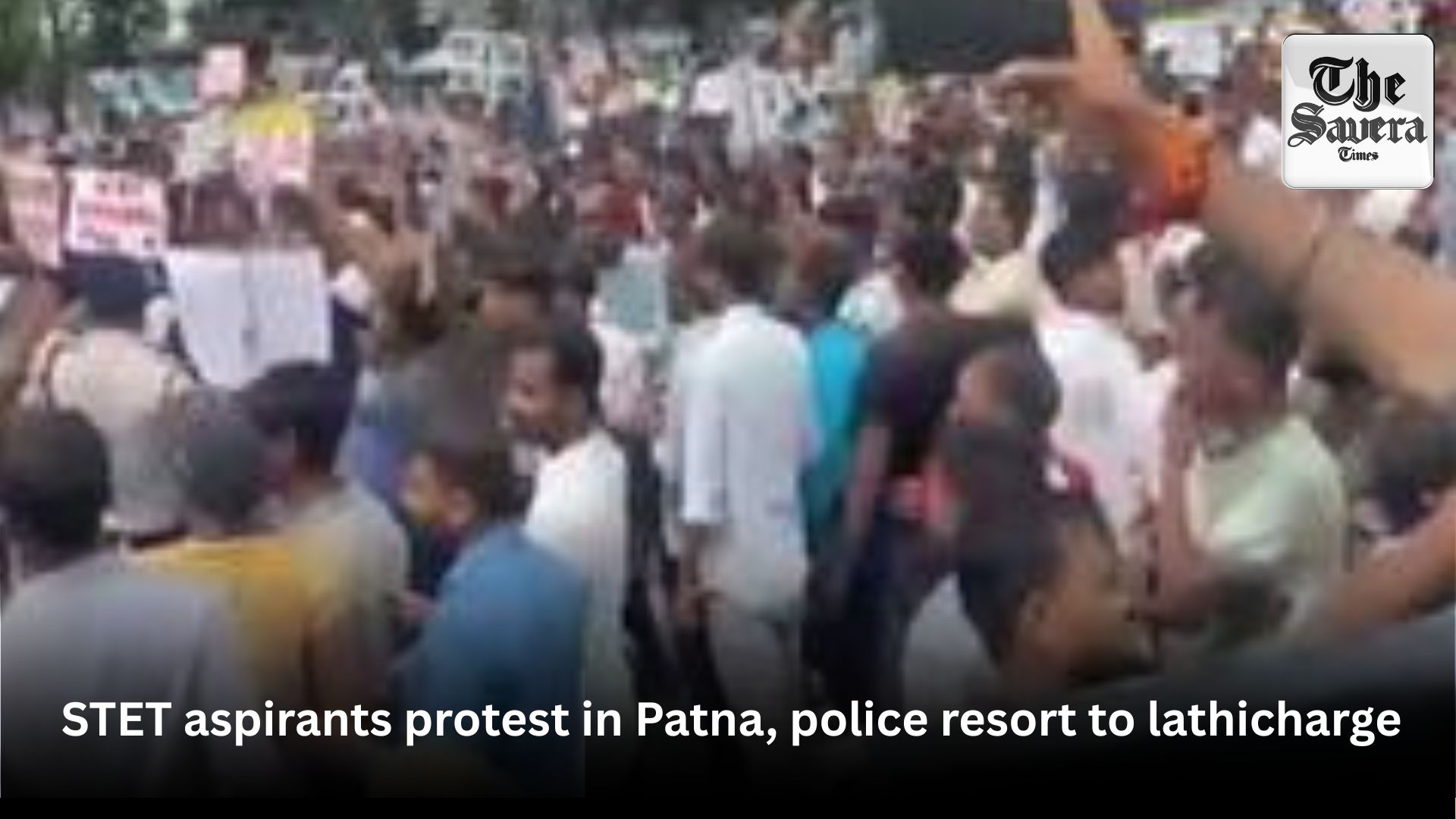 STET aspirants protest in Patna, police resort to lathicharge