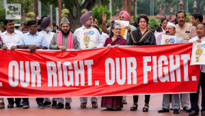 Jharkhand: INDIA Bloc protests electoral roll revision outside state assembly