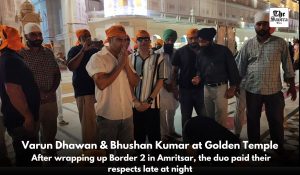 Varun Dhawan, Bhushan Kumar visit Golden Temple after wrapping up Border 2 shoot in Amritsar