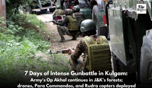 Anti-terrorist operation enters 7th day in J&K’s Kulgam district