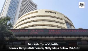 Sensex falls 368 points, Nifty down 98 amid volatile trading on August 12
