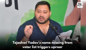 Tejashwi Yadav’s name missing from voter list; sparks political storm in Bihar
