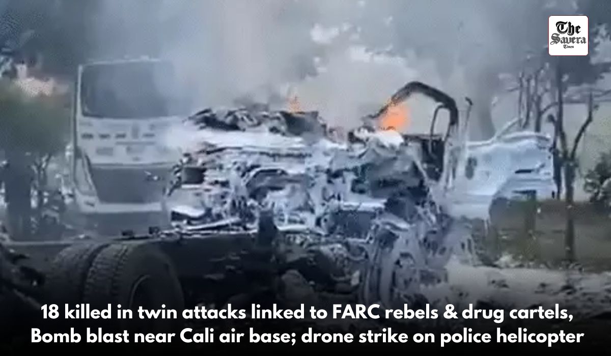 Truck bomb blast near Colombian Airbase, Drone attack on police Helicopter Leave 18 Dead