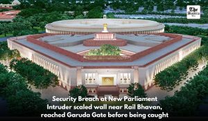 Security breach at Parliament; intruder scales wall, arrested