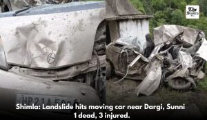 One dead, Three injured after landslide hits car in Shimla