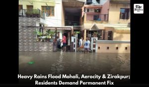 Rainwater floods homes in Mohali; Aerocity hit despite ‘Singapore-Style’ planning