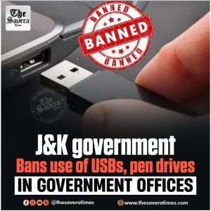 J&K government bans use of USBs, pen drives in government offices