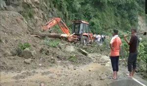 J-K: Landslide blocks Jammu-Rajouri National Highway, restoration work underway