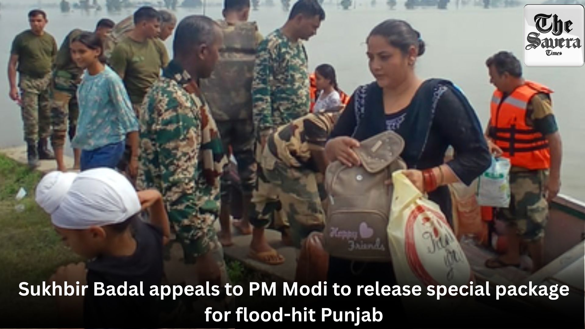 Sukhbir Badal appeals to PM Modi to release special package for flood-hit Punjab