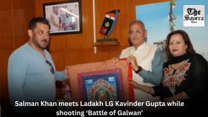 Salman Khan meets Ladakh LG Kavinder Gupta while shooting ‘Battle of Galwan’