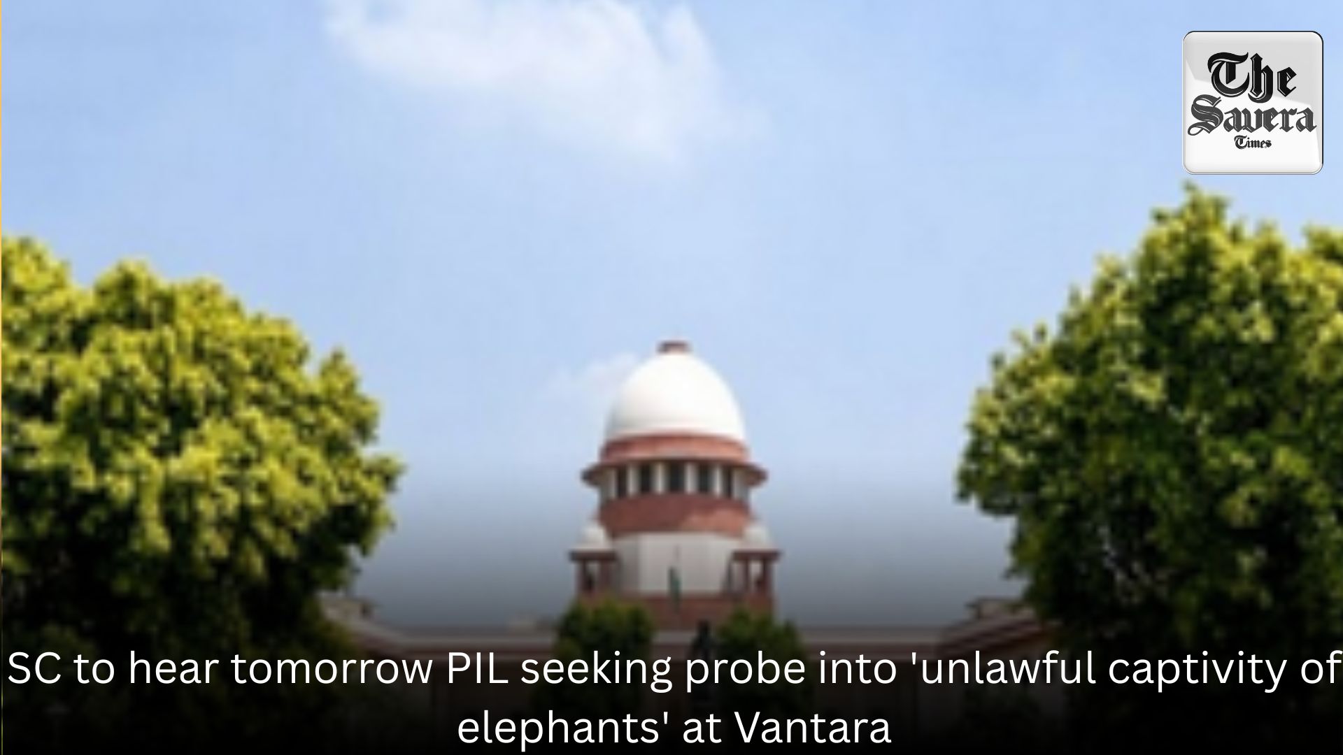 SC to hear tomorrow PIL seeking probe into ‘unlawful captivity of elephants’ at Vantara