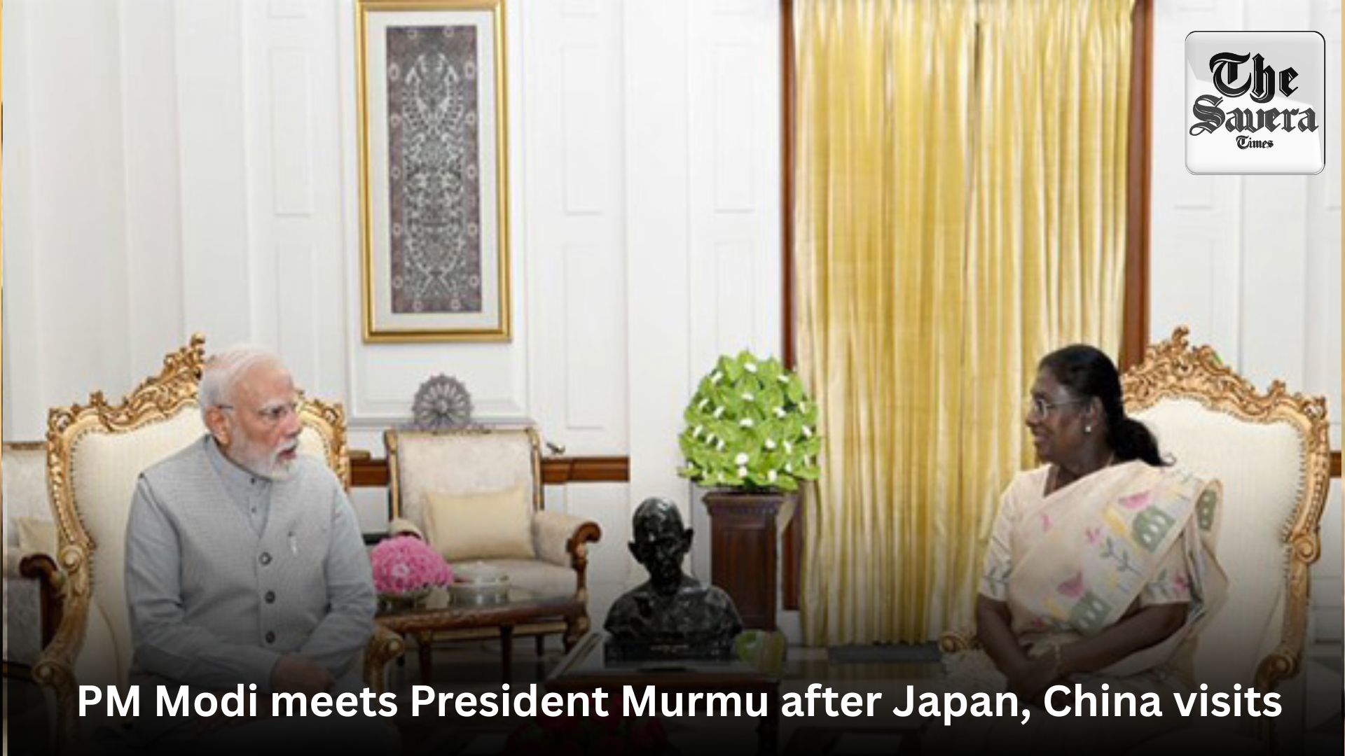 PM Modi meets President Murmu after Japan, China visits