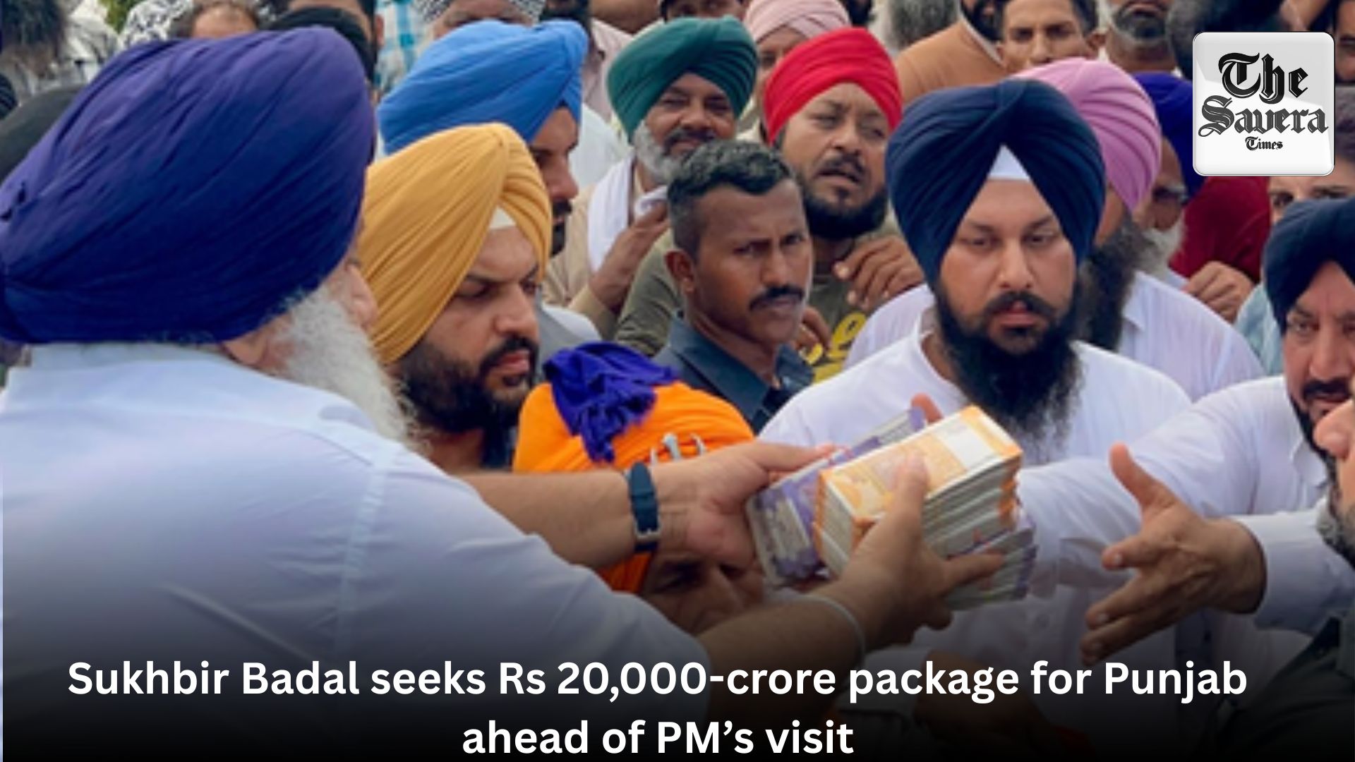 Sukhbir Badal seeks Rs 20,000-crore package for Punjab ahead of PM’s visit