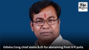 Odisha Cong chief slams BJD for abstaining from V-P polls