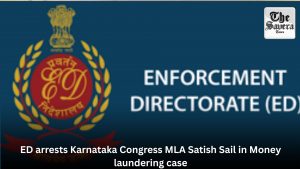 ED arrests Karnataka Congress MLA Satish Sail in Money laundering case
