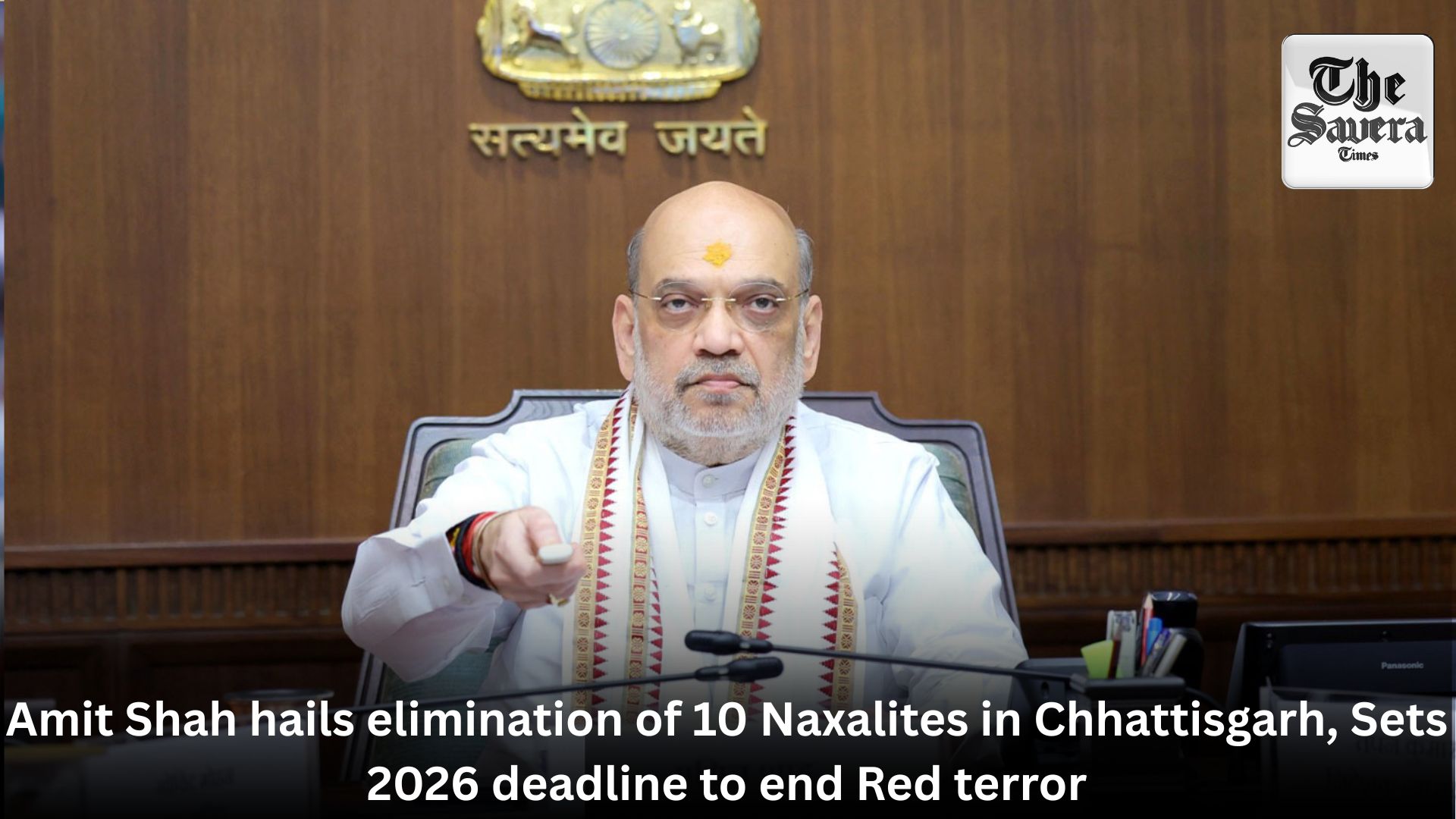 Amit Shah hails elimination of 10 Naxalites in Chhattisgarh, Sets 2026 deadline to end Red terror