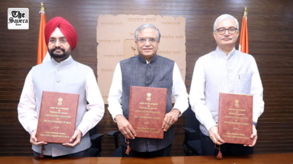 ECI lauds officials for smooth conduct of Vice Presidential election