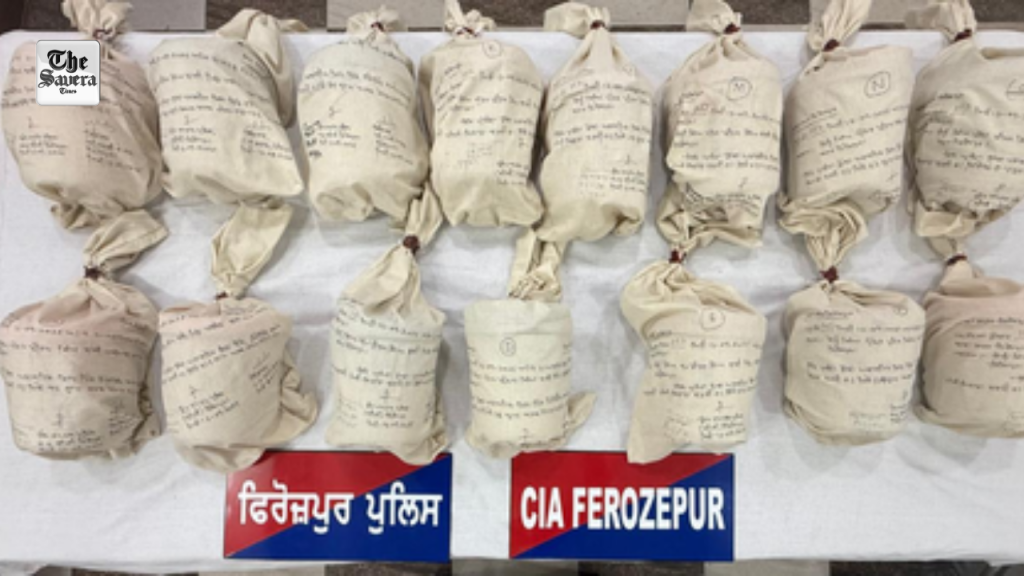 Punjab Police dismantle cross-border smuggling attempt; 15.7 kg heroin seized