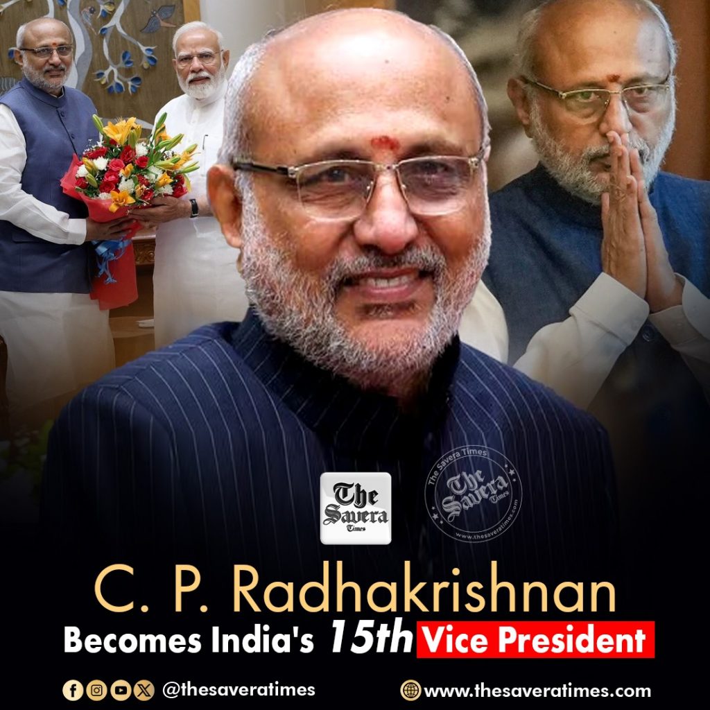 NDA candidate CP Radhakrishnan is elected as India's new Vice President