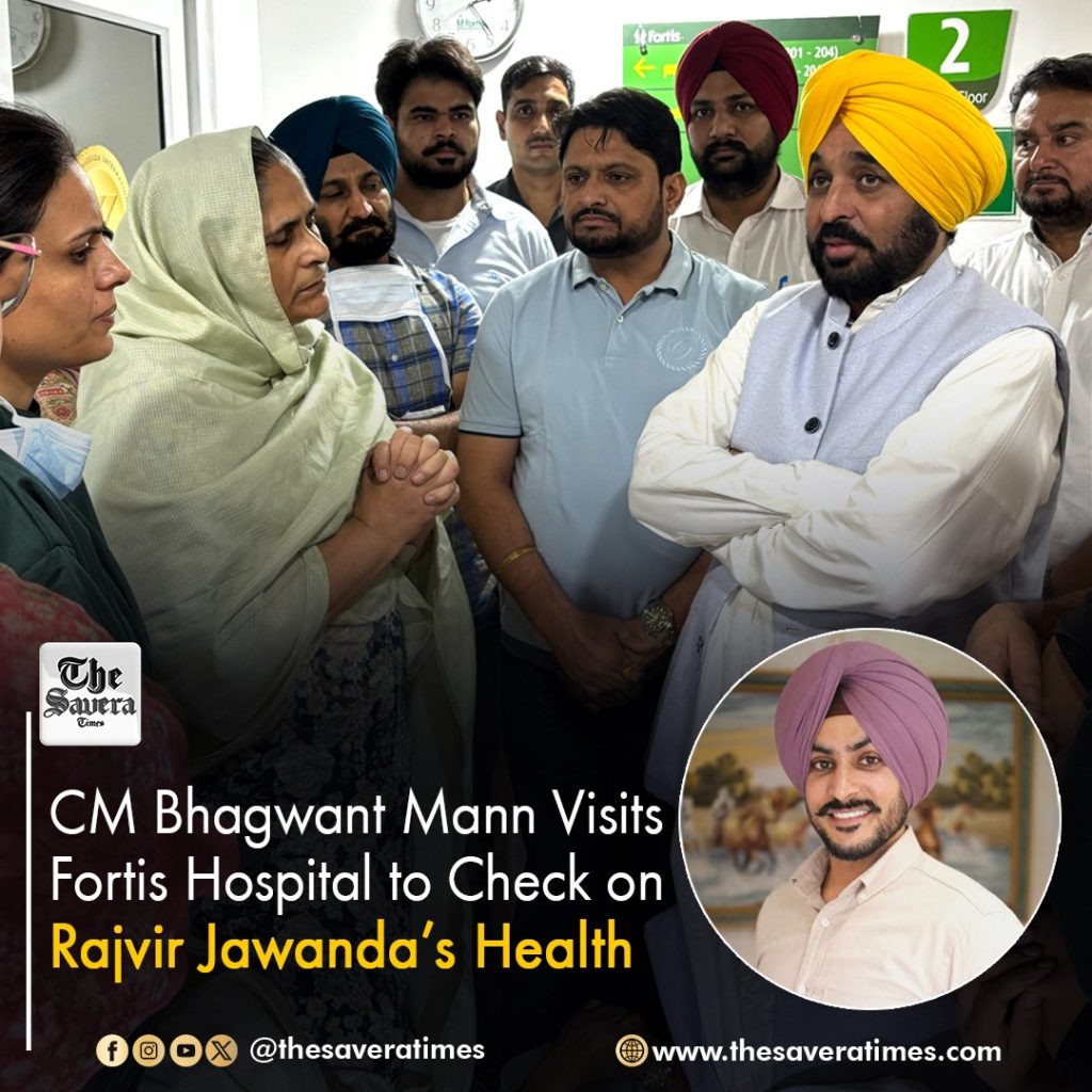 Punjab CM Bhagwant Mann Visits Fortis Hospital to Check on Singer Rajvir Jawanda’s Condition