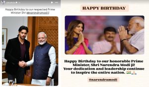 Bollywood pour wishes for PM Narendra Modi on his 75th Birthday