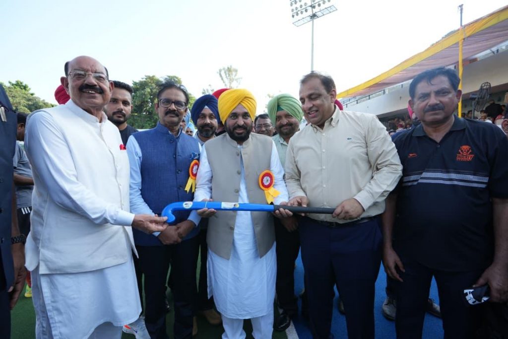CM Mann Vows to Restore Hockey’s Pristine Glory, Announces Ultra-Modern Sports Complexes in Jalandhar & Amritsar